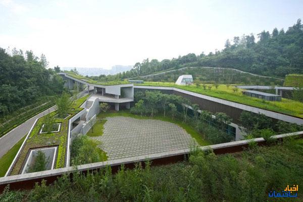 سقف سبز برای هماهنگی با مناظر کوهستانی